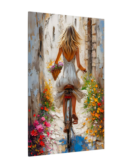 Breezy Ride Through Blooming Streets