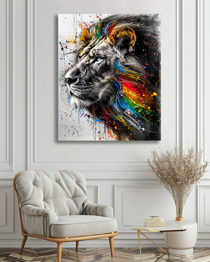 Vibrant majesty lion