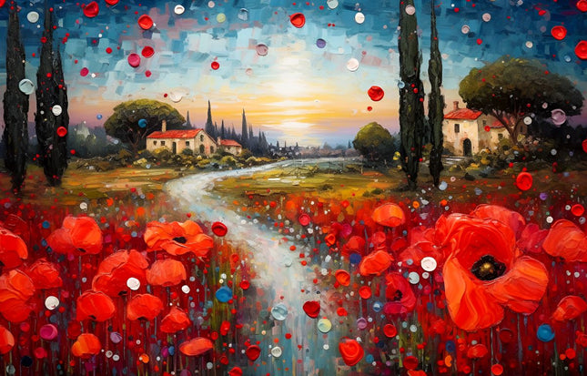 Tuscan Blooming Path