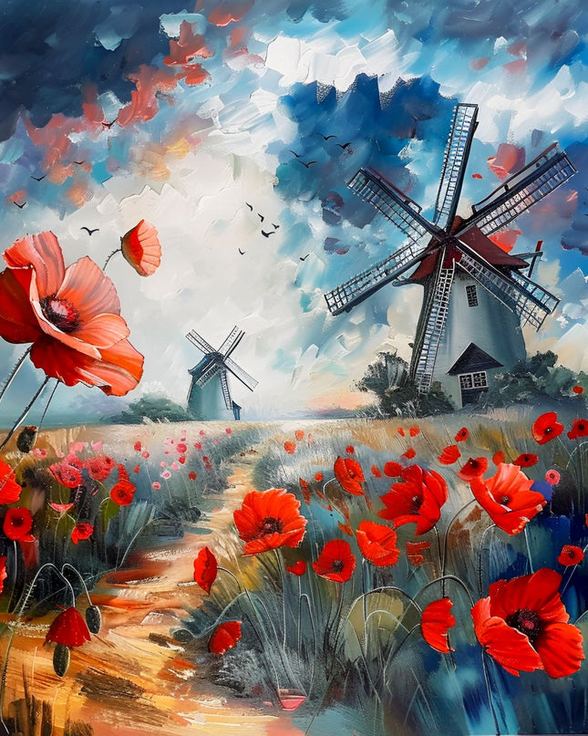 Poppy Fields & Windmills