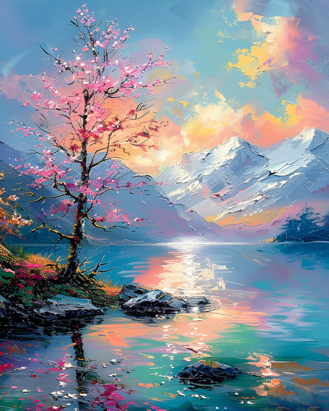 Spring Reflection in the Alps