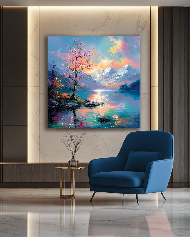 Spring Reflection in the Alps