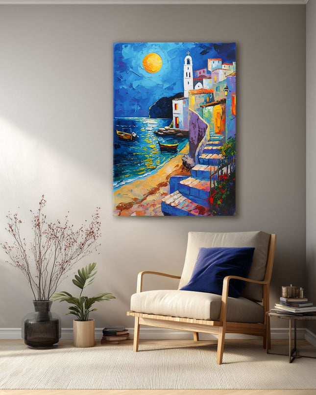 Moonlit Village Shores