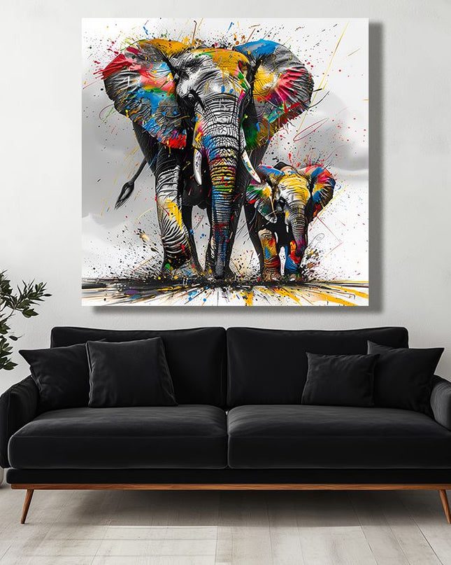Color Splash Elephants