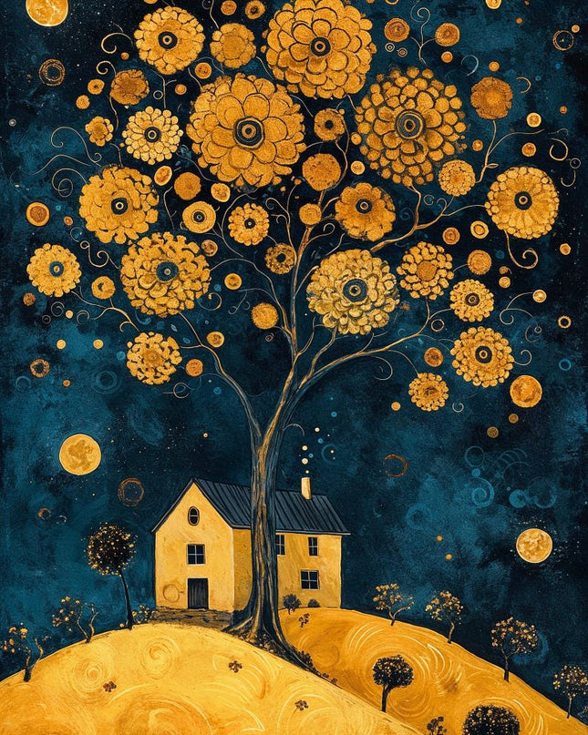 Golden Dreams at Nightfall