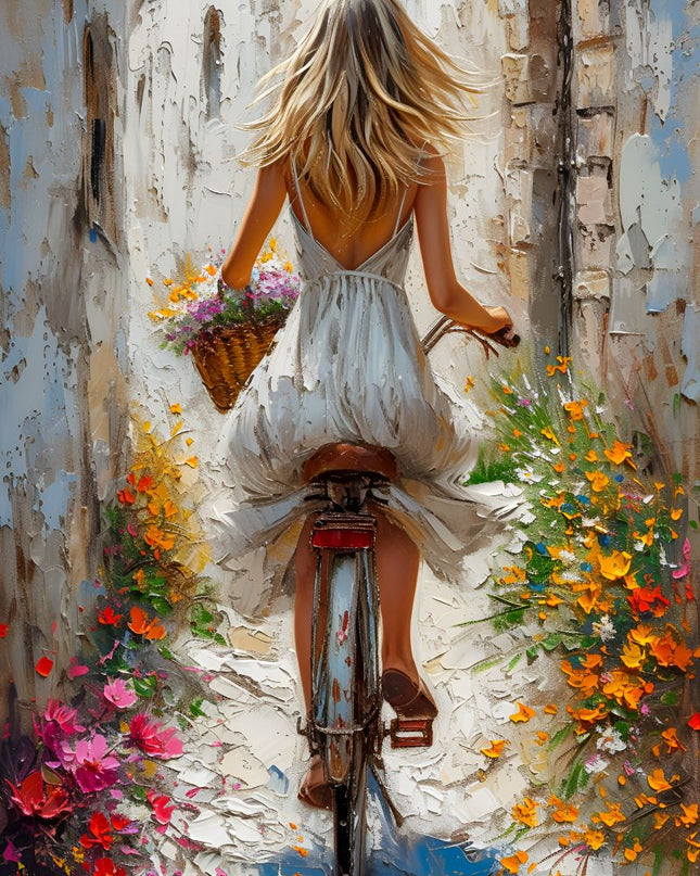 Breezy Ride Through Blooming Streets