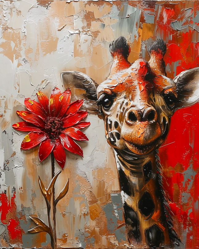 Scarlet Bloom Giraffe